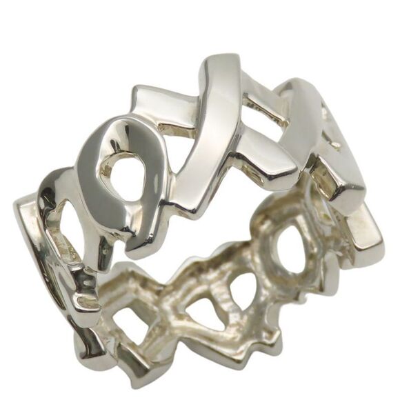 Tiffany & Co Ring - Love & Kiss 925 Silver Approx 4.0g Silver Paloma Picasso - Picture 1 of 10